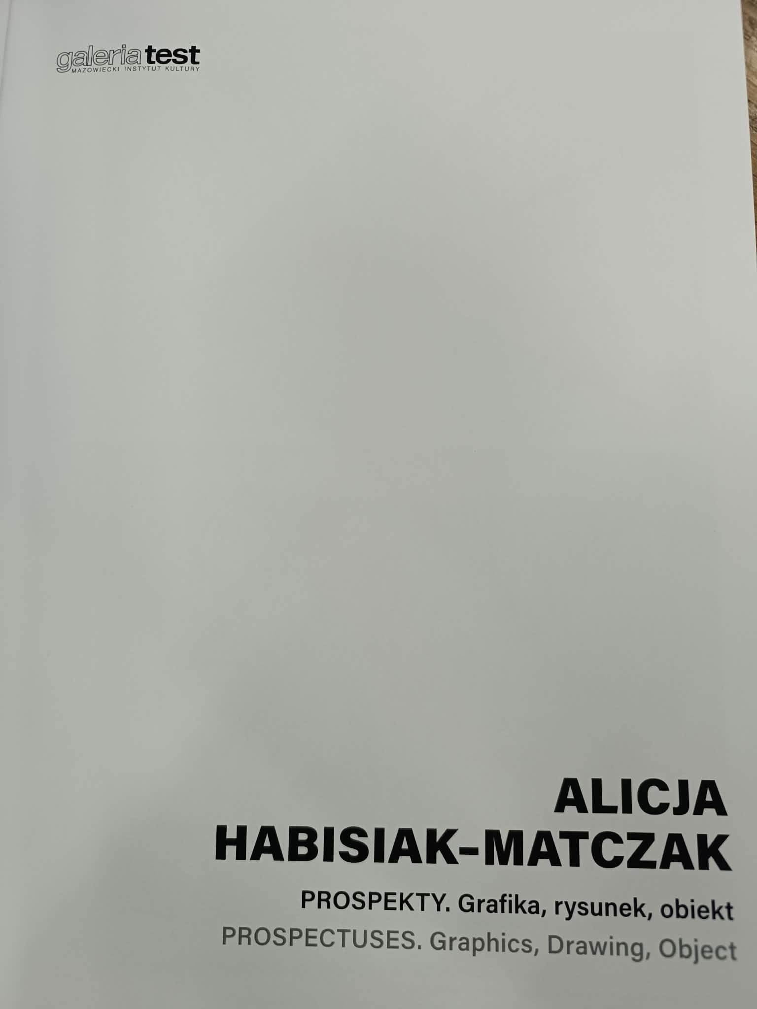 Alicja Habisiak -Matczak, Prospekty. Grafika, rysunek, obiekt, Galeria Test
