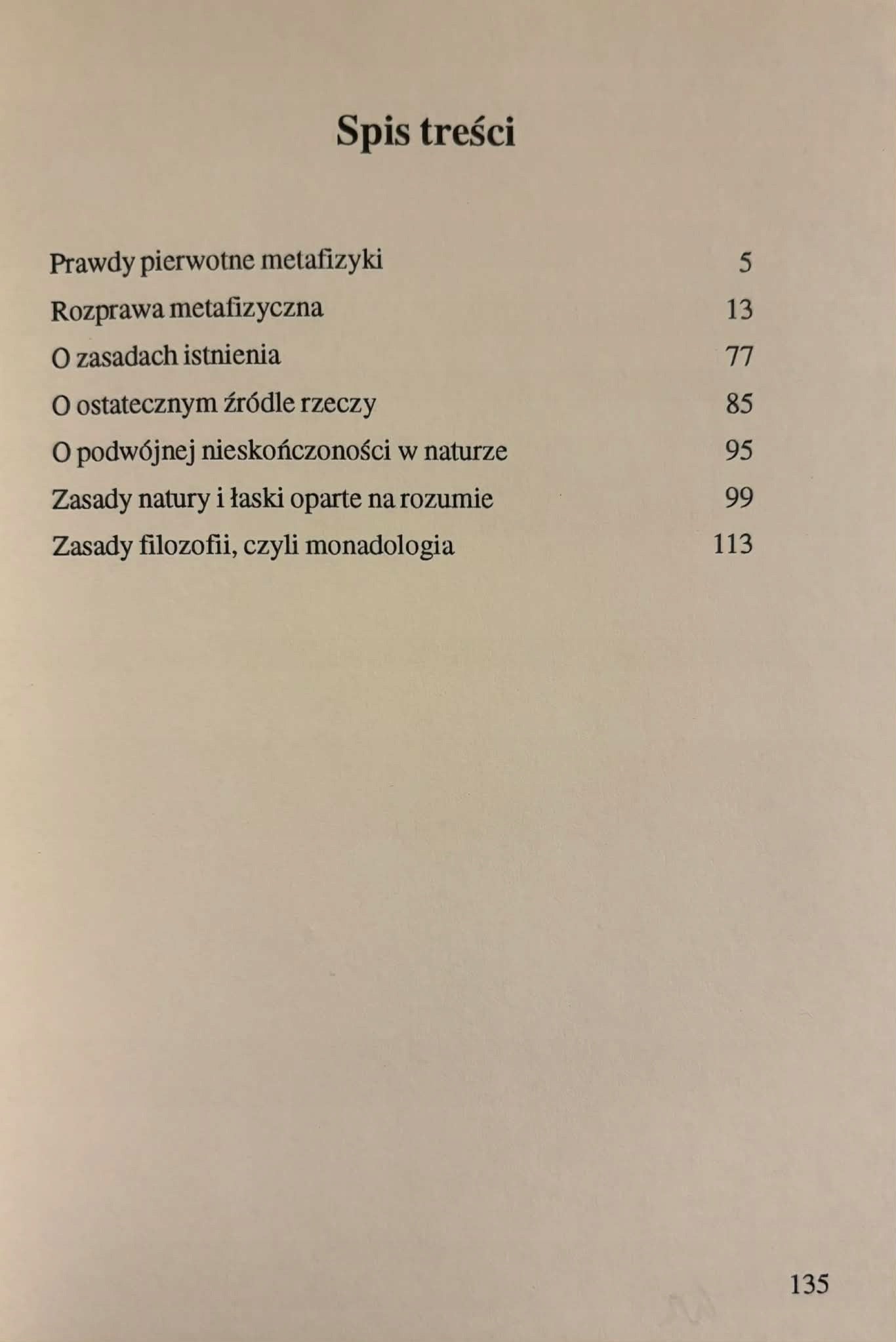 Główne pisma metafizyczne Gottfried Wilhelm