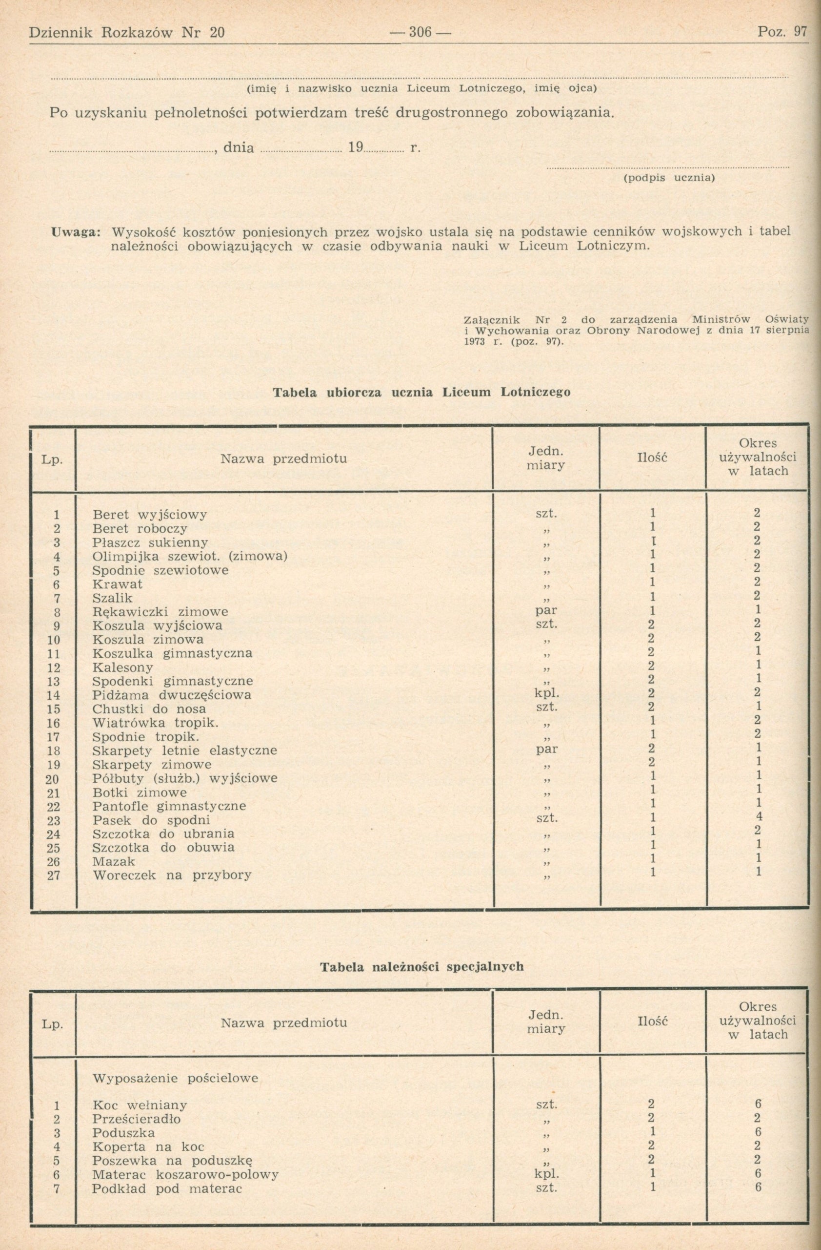 Rocznik Dziennika Rozkazów MON rok XXVIII nr 1 - 28 [Warszawa 1973]