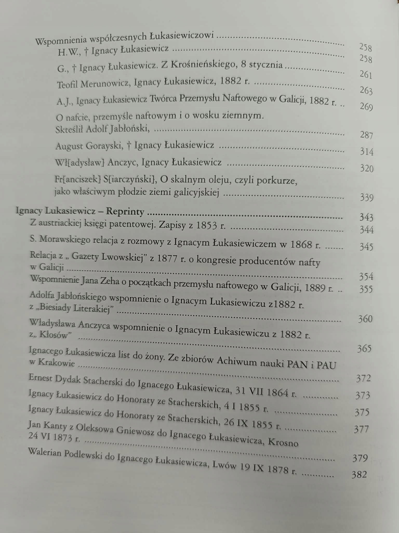 Zbigniew Wójcik, Ignacy Łukasiewicz