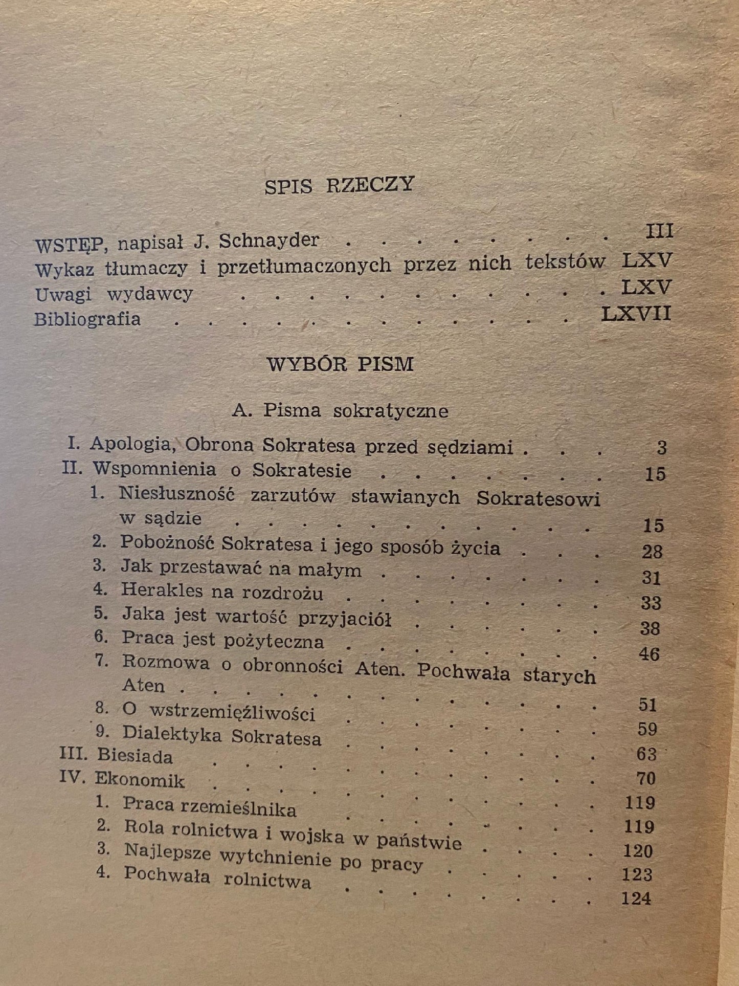Wybór pism Ksenofont