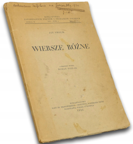Wiersze różne Jan Smolik [1935 r.]