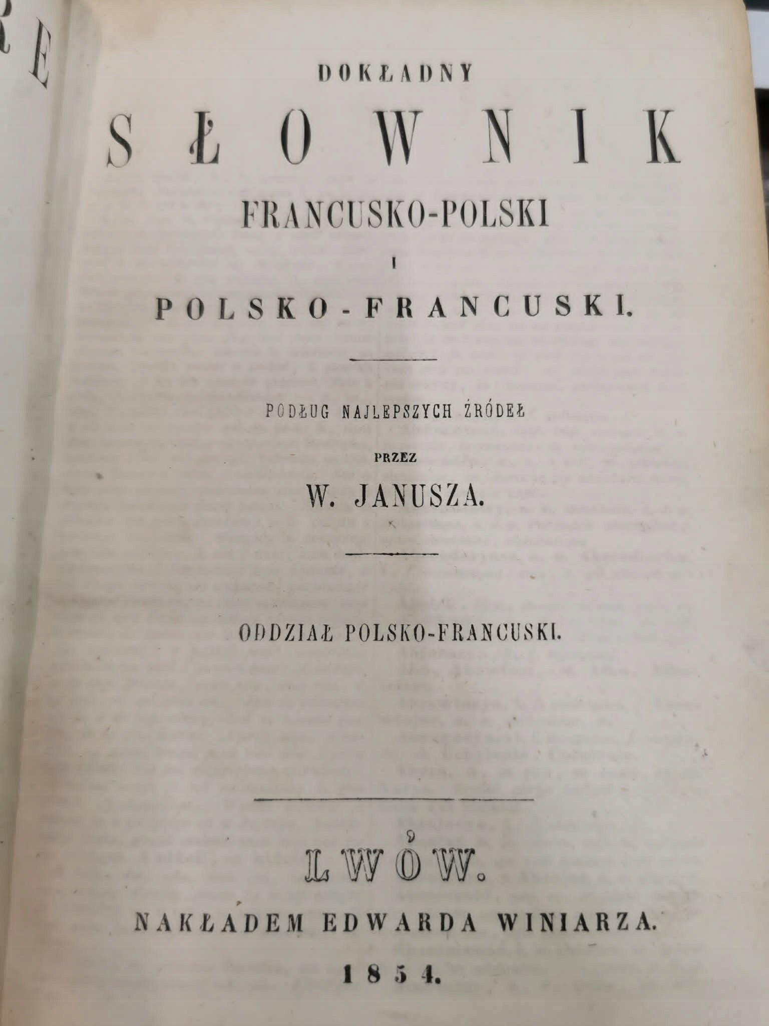 Dictionnaire Francais - Polonais / Słownik Dokładny Francusko - Polski