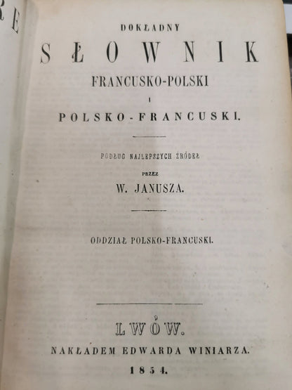 Dictionnaire Francais - Polonais / Słownik Dokładny Francusko - Polski