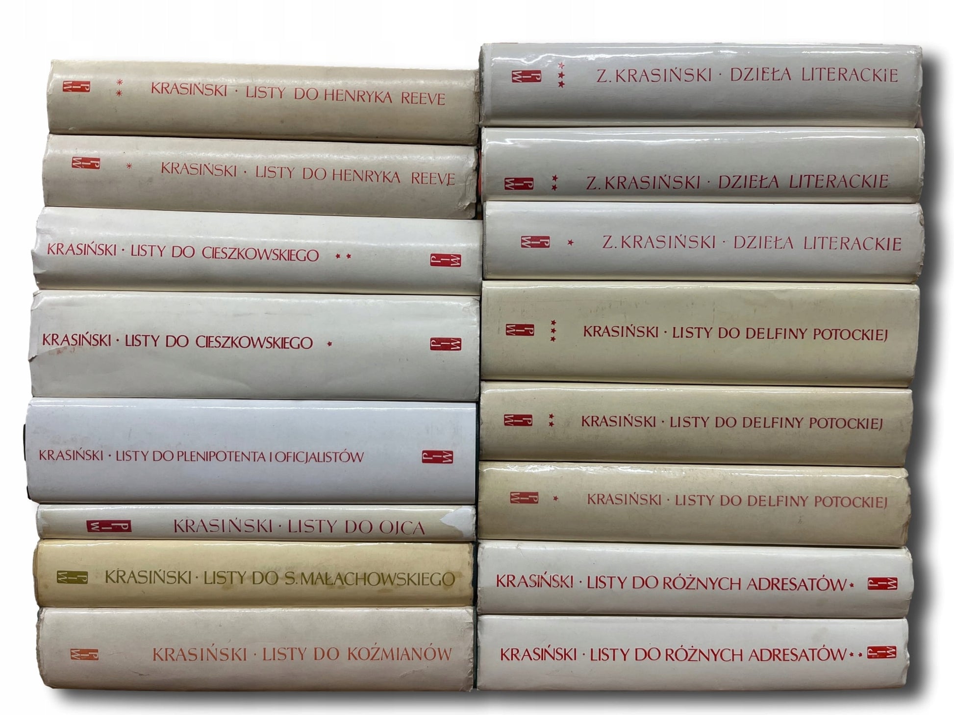 Komplet Listy i Dzieła Literackie Zygmunta Krasińskiego x16