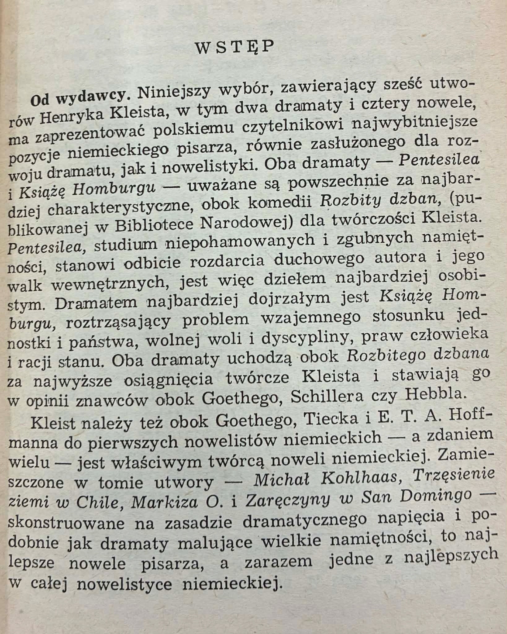 Dramaty i nowele Henryk Kleist [Biblioteka Narodowa]