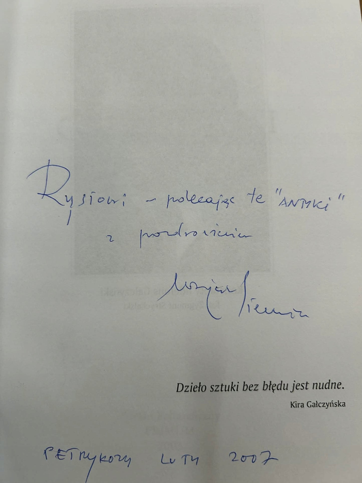 Lekcja czytania: Różewicz, Norwid, Gałczyński - Wojciech Siemion [Autograf]