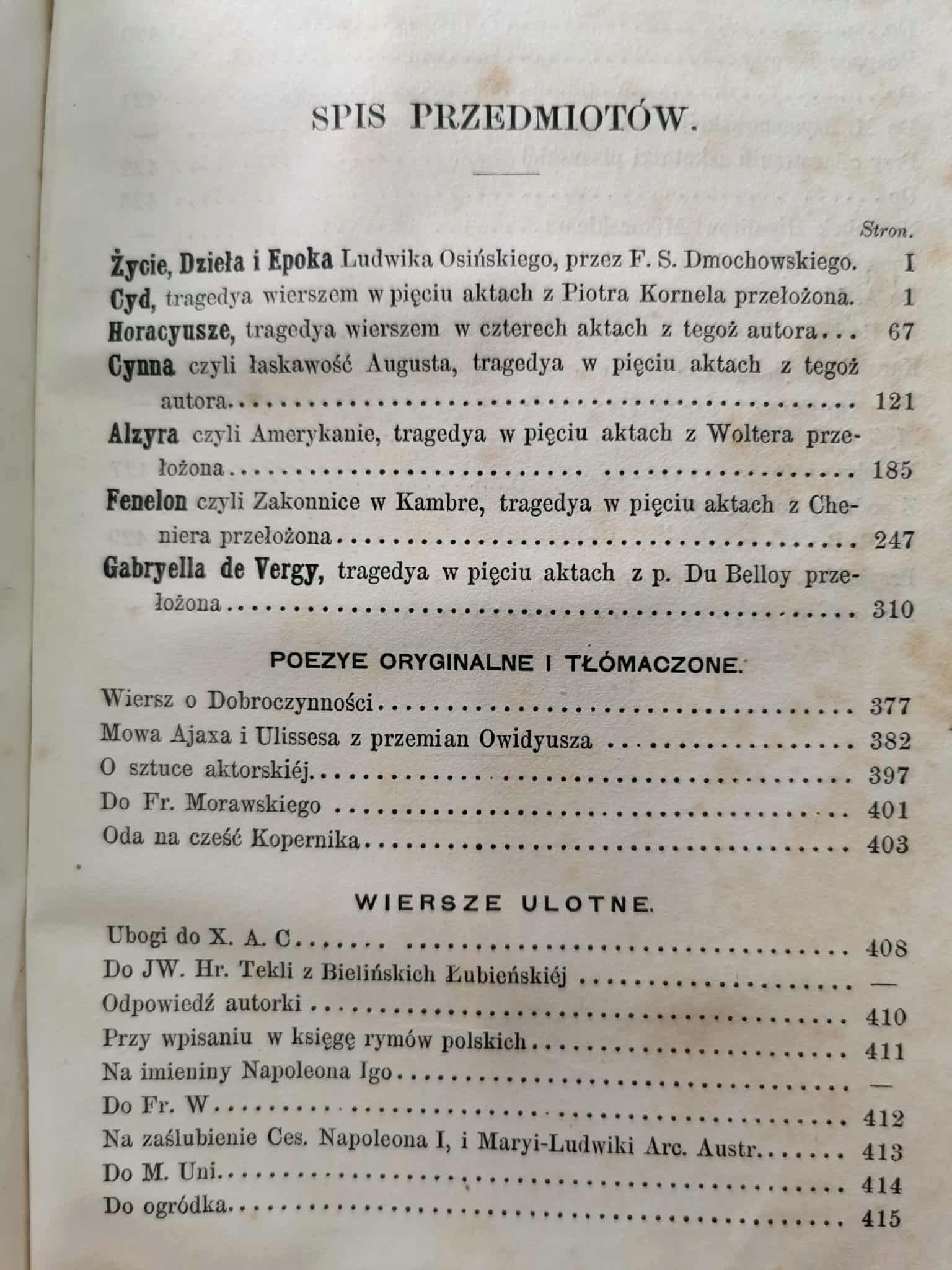 Dzieła Ludwika Osińskiego t. I-IV [Warszawa 1861]
