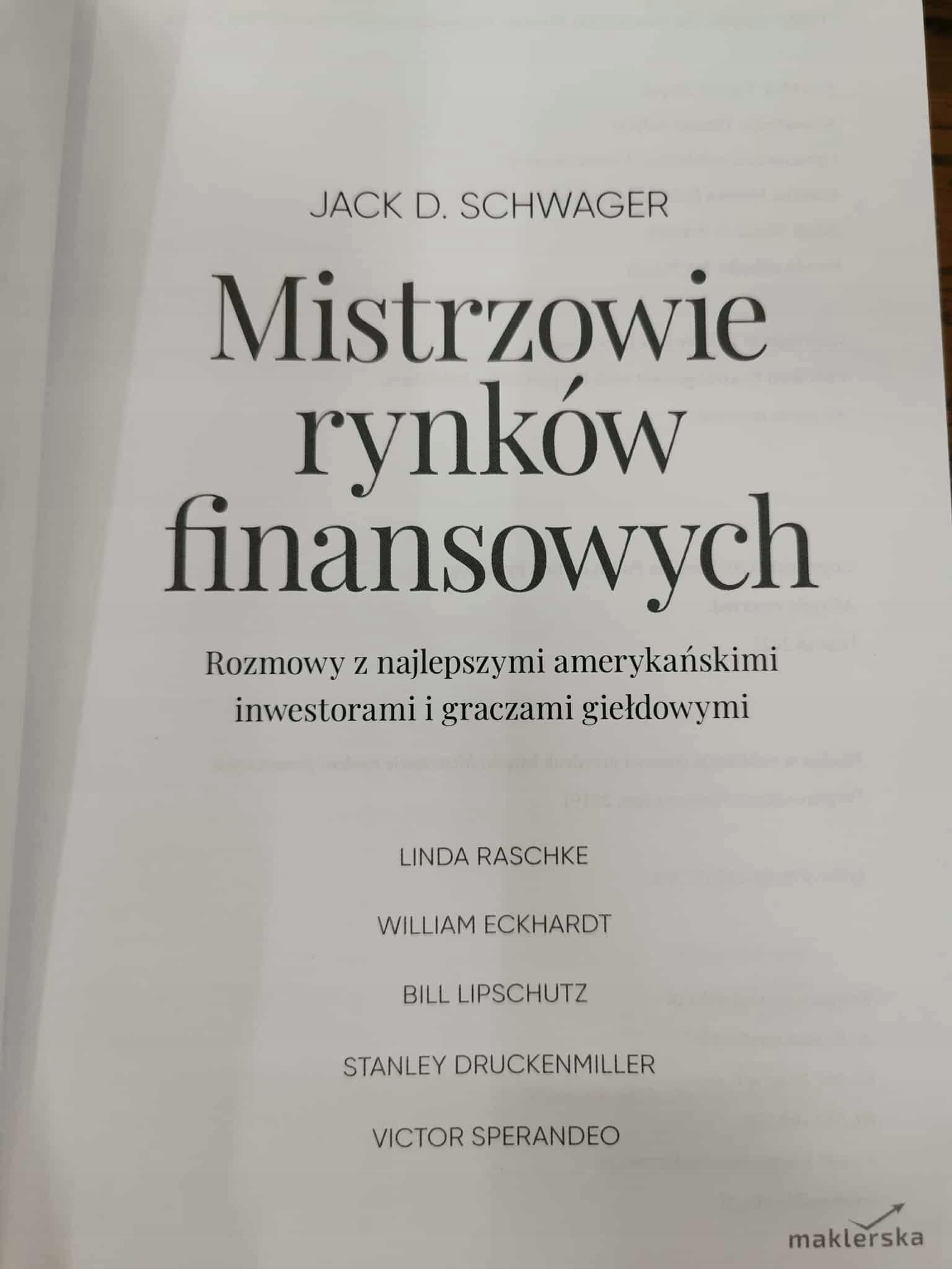 Mistrzowie rynków finansowych, Jack D. Schwager