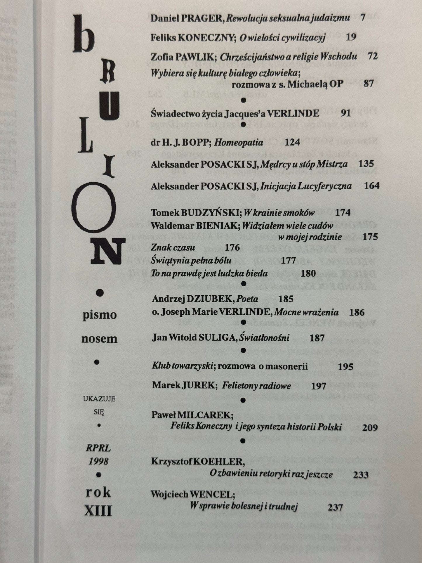 Brulion 1/999 Praca zbiorowa