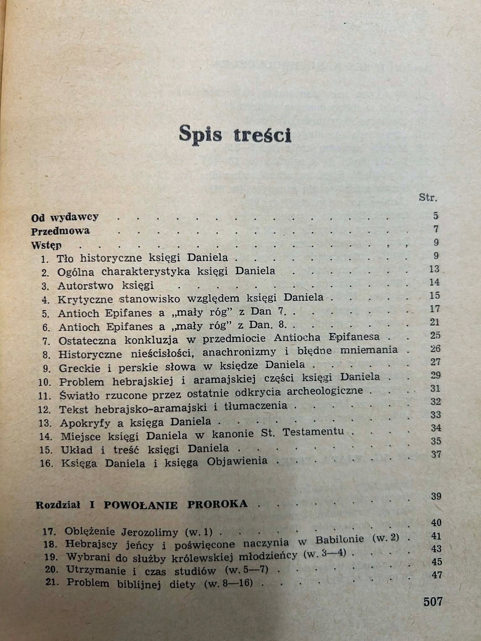 Księga Daniela - opracował Konstanty Bulli