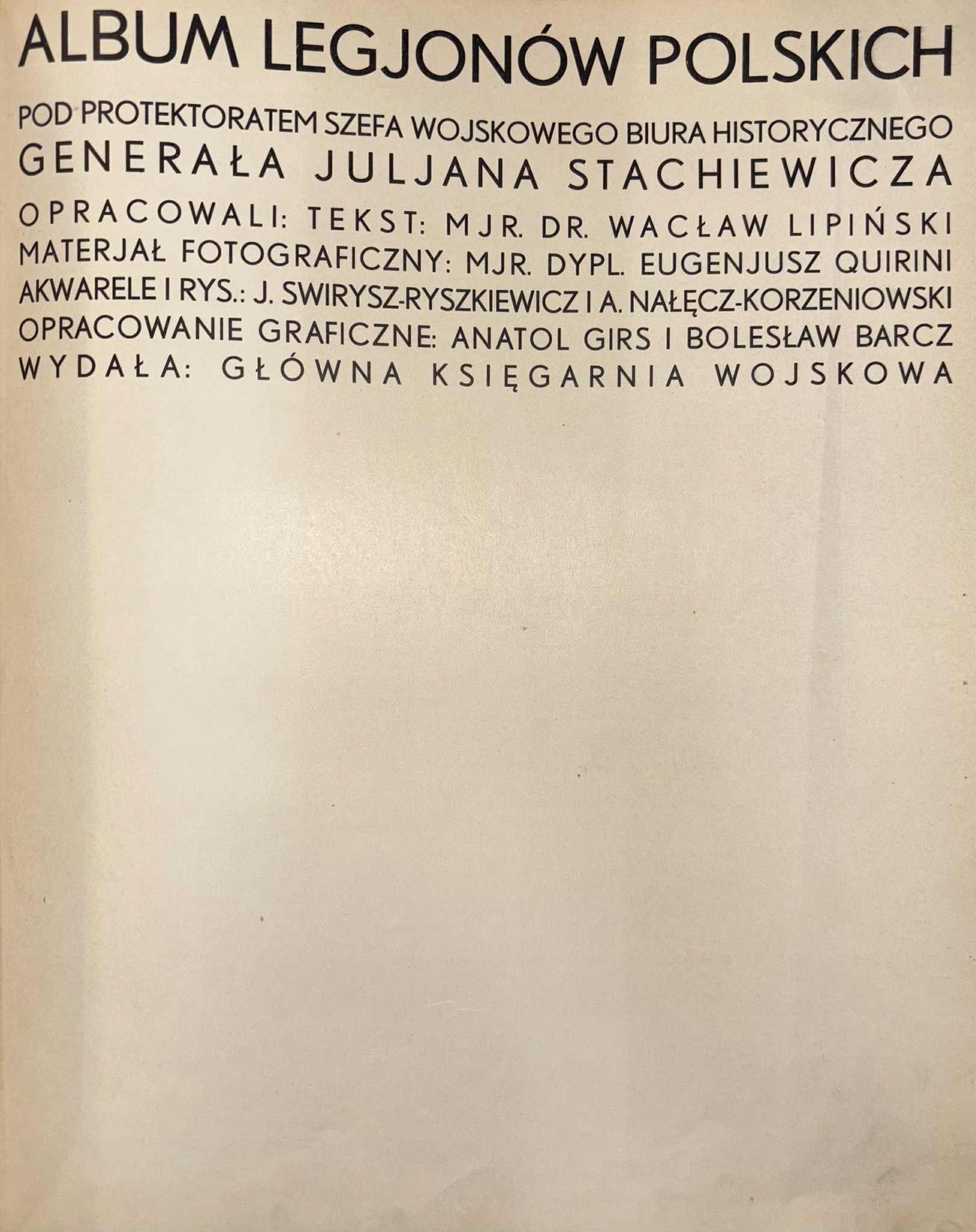 Album Legionów Polskich [oprawa R. Jahody] [atelier Girs&Barcz]