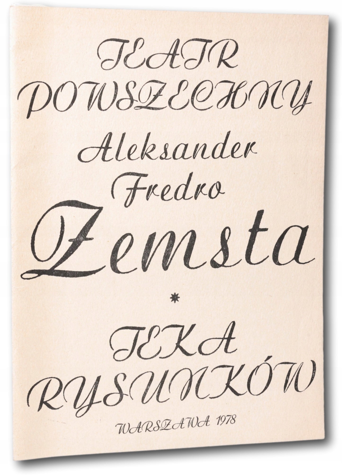 Teka rysunków, Teatr Powszechny, Fredro "Zemsta" Starowieyski, Mleczko...