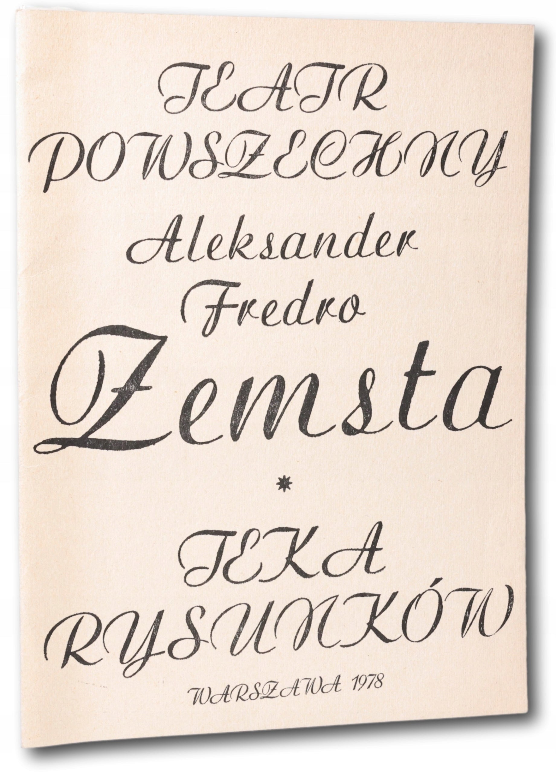 Teka rysunków, Teatr Powszechny, Fredro "Zemsta" Starowieyski, Mleczko...