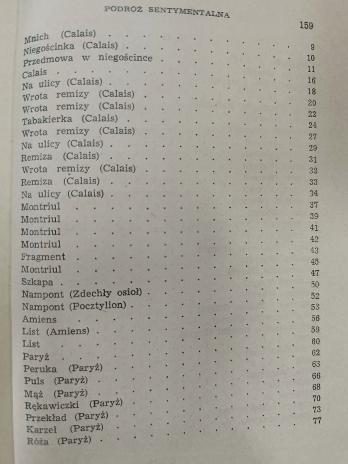Laurence Sterne, Podróż sentymentalna Nr 174, Seria II