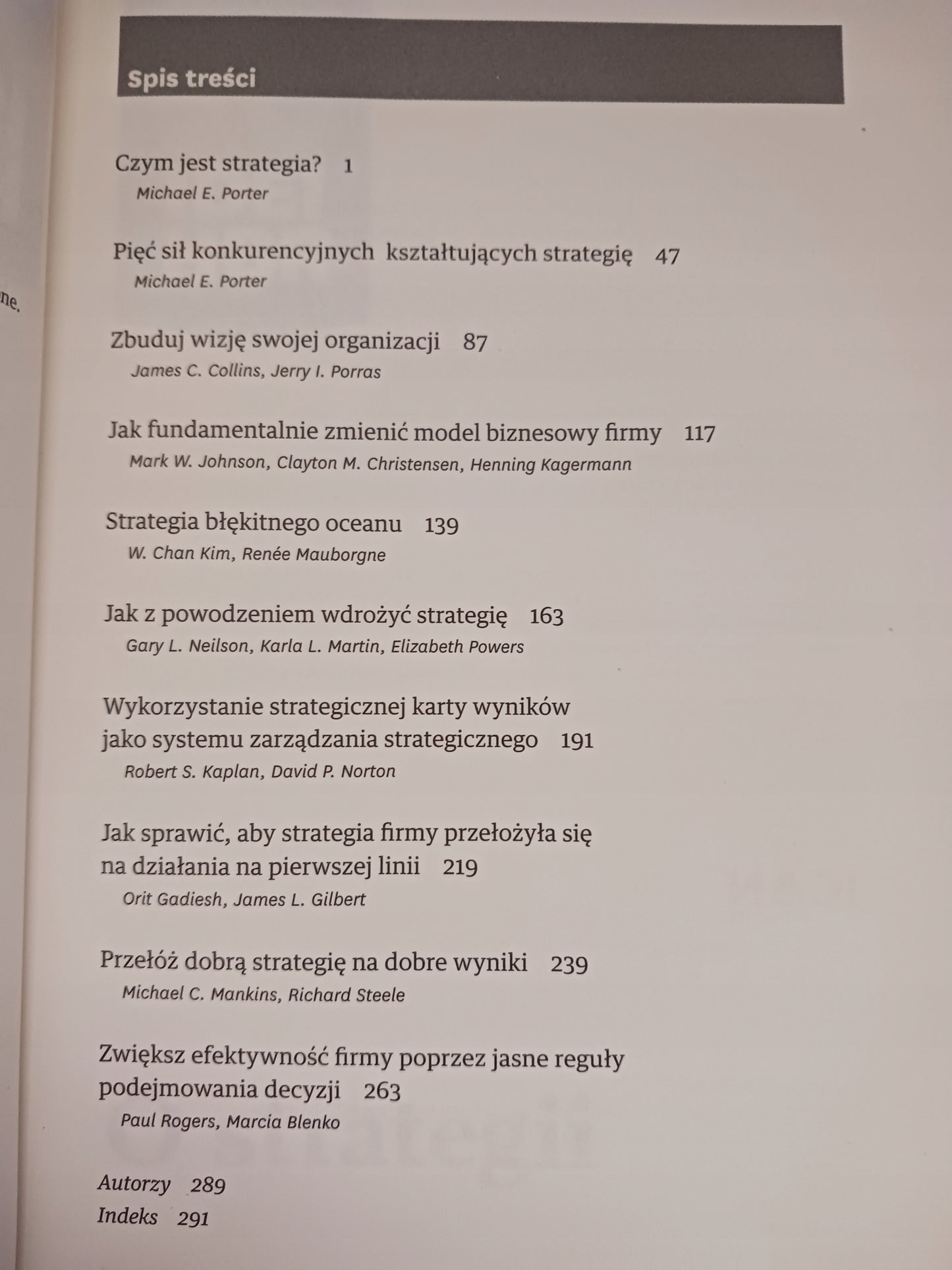O fundamentach zarządzania, O strategii, O zmianie [zestaw] Praca zbiorowa