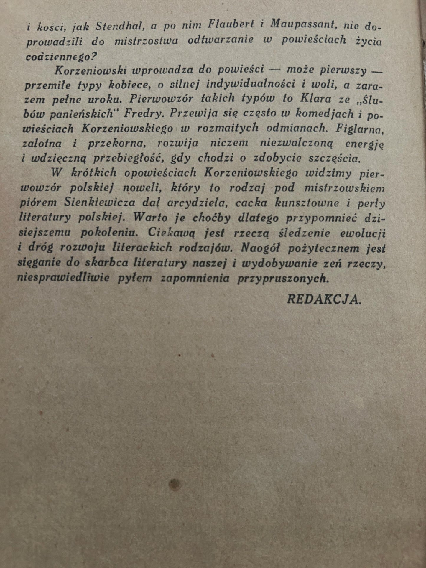 Pojedynek - Józef Korzeniowski [1926 r.]