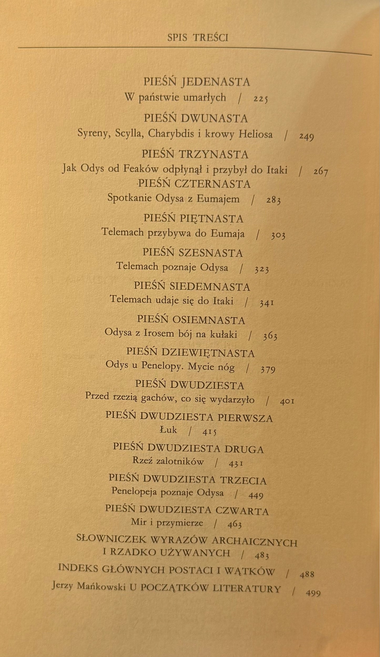 Odyseja Homer (Przekład Józef Wittlin)