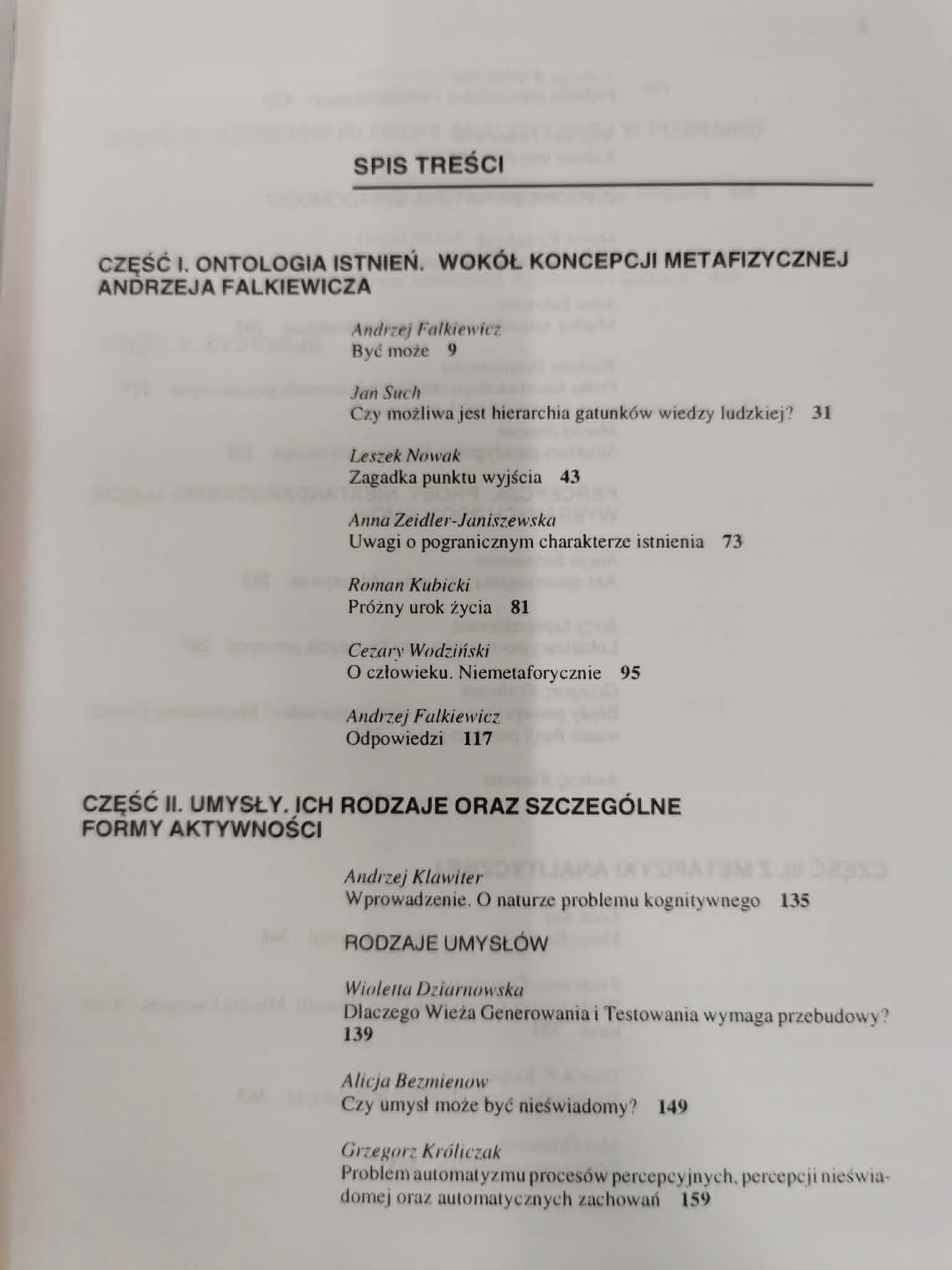 Zestaw: Modele umysłu/ Umysł a rzeczywistość/ Funkcje umysłu