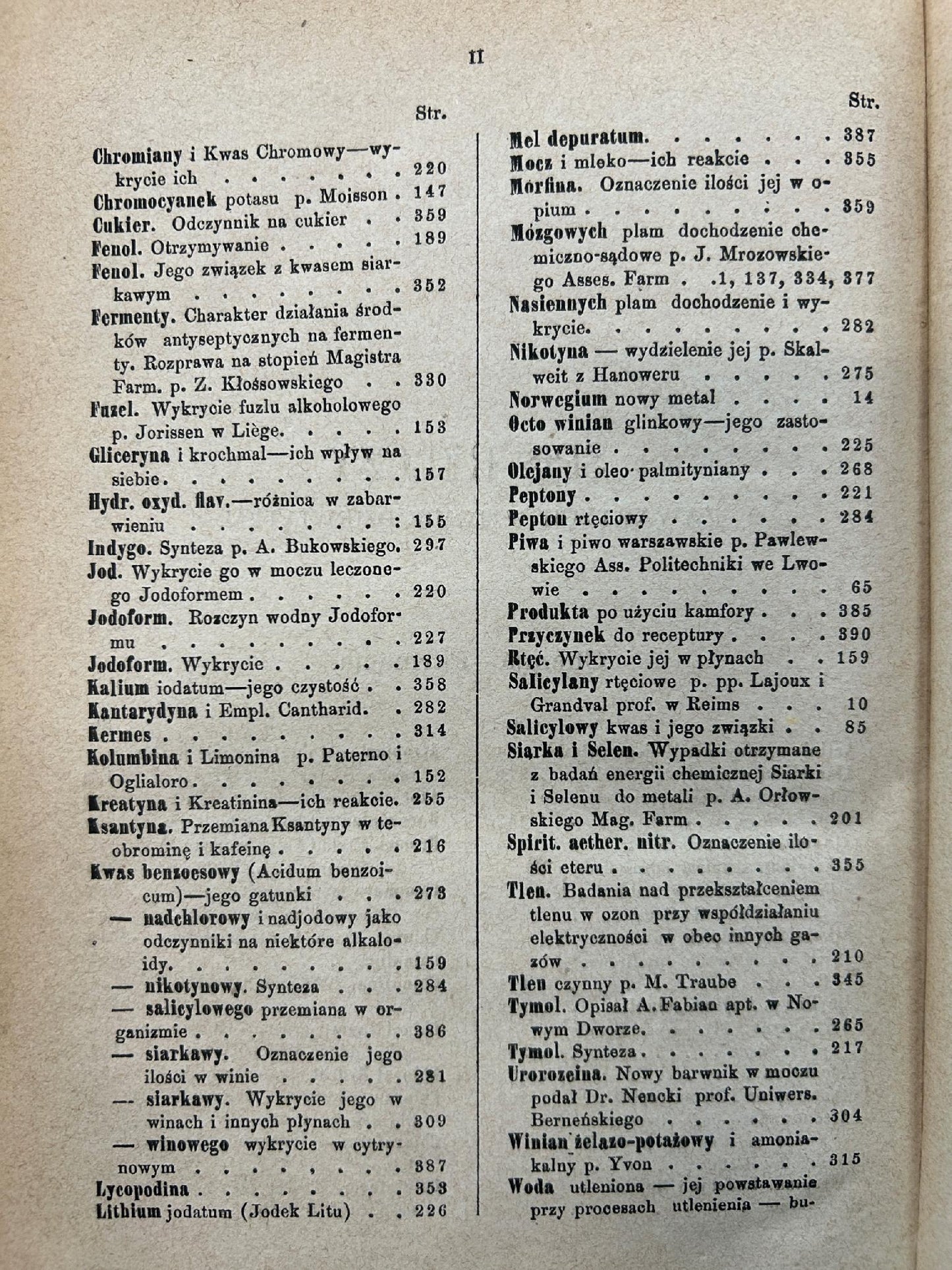 Wiadomości farmaceutyczne Tom IX - pod redakcją Jana Mrozowskiego [1882 r.]