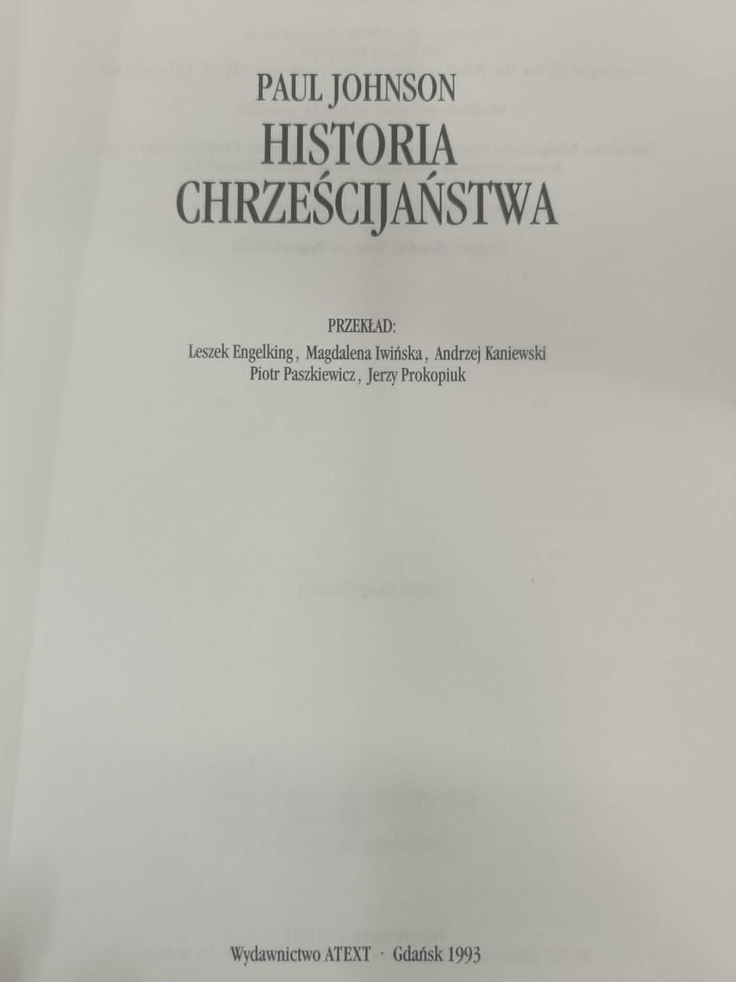 Historia chrześcijaństwa, Paul Johnson