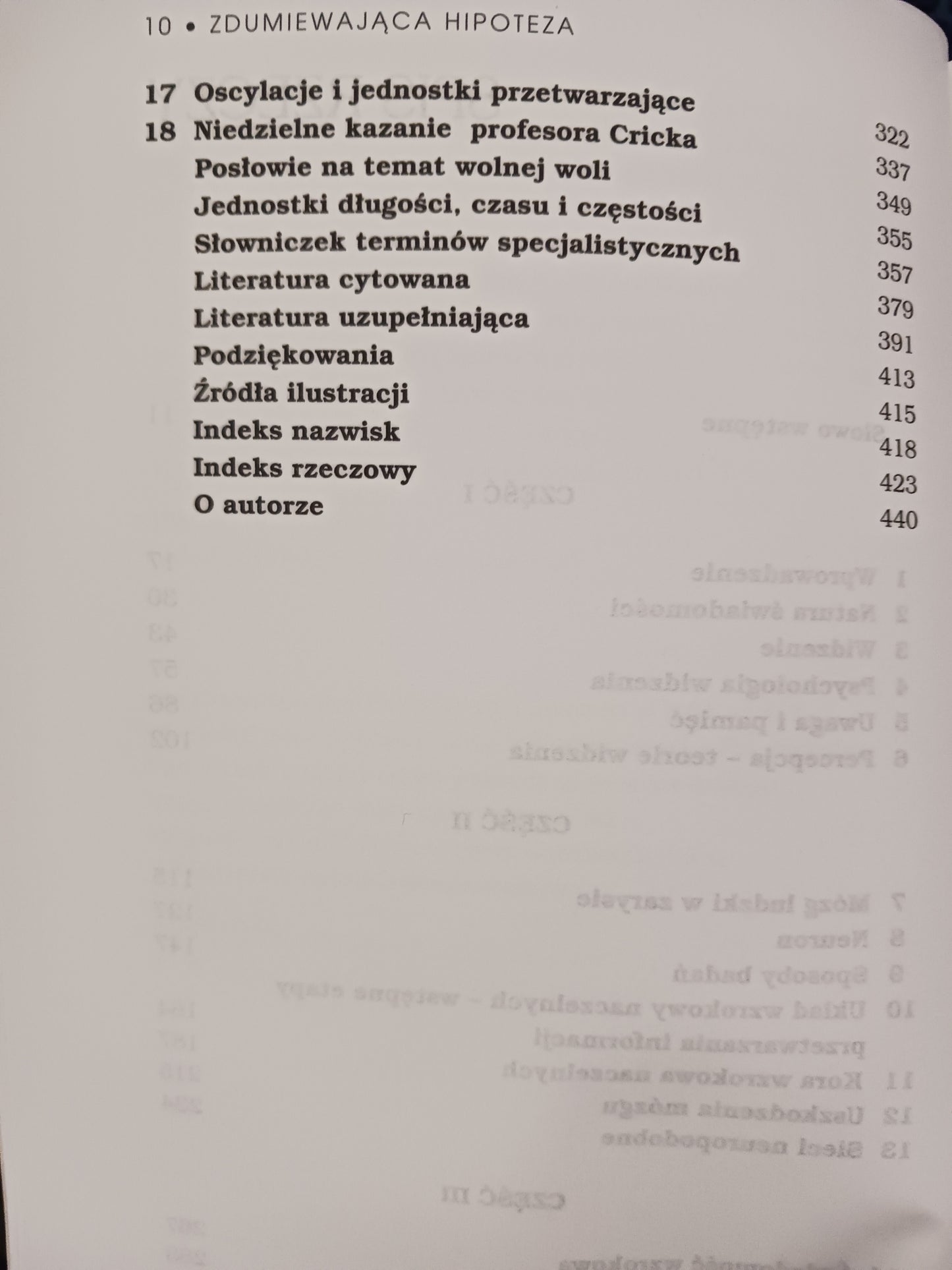 Zestaw x3 Zdumiewająca hipoteza Francis Crick, Granice złożoności + ...