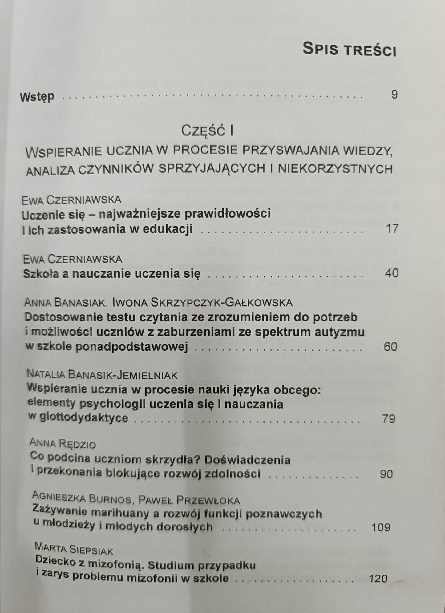Wybrane problemy psychologiczne współczesnej szkoły, Praca zbiorowa