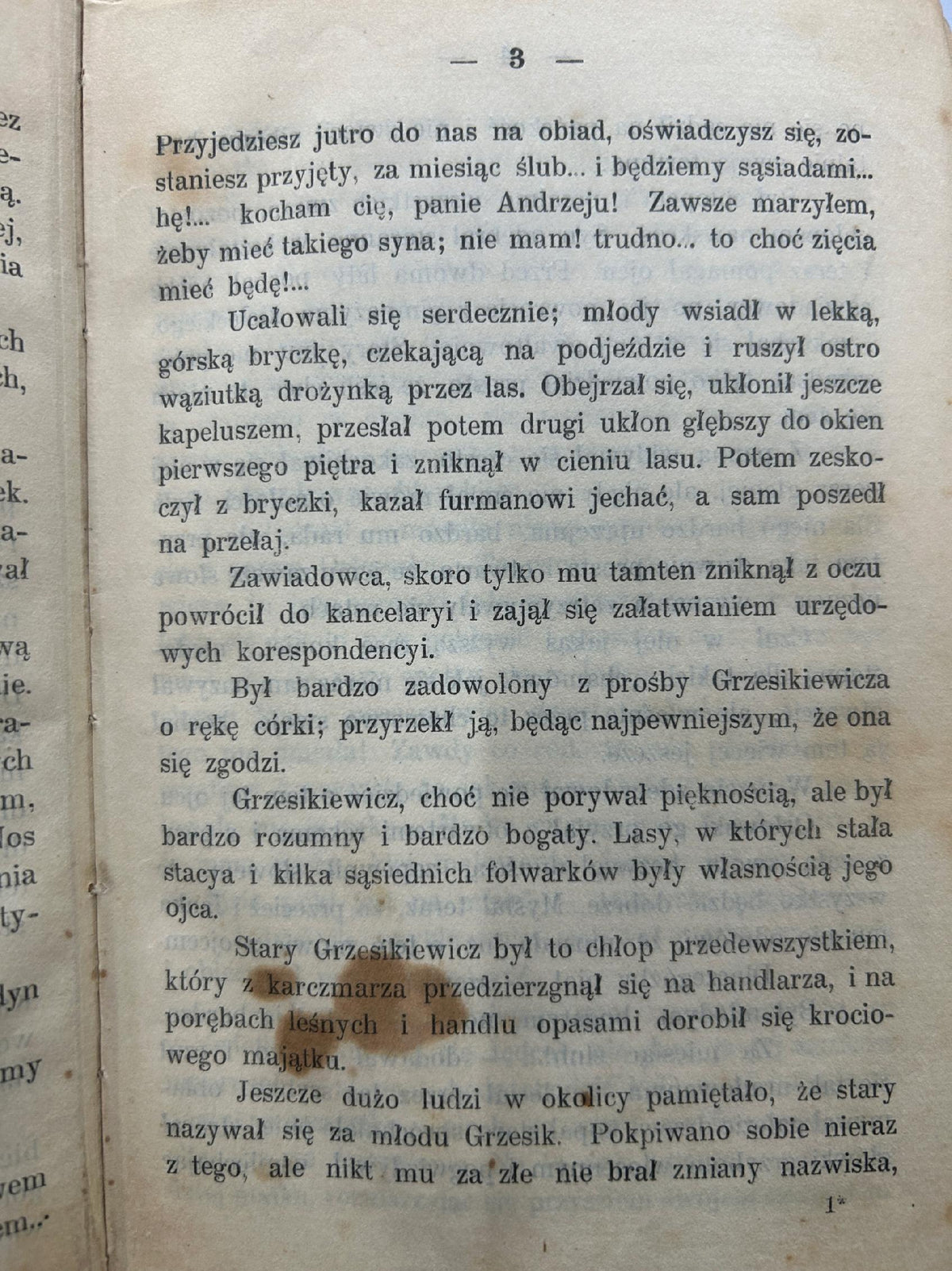 Komedyantka. Powieść - Władysław S. Reymont [1903 r., oprawa J. Pozowski]
