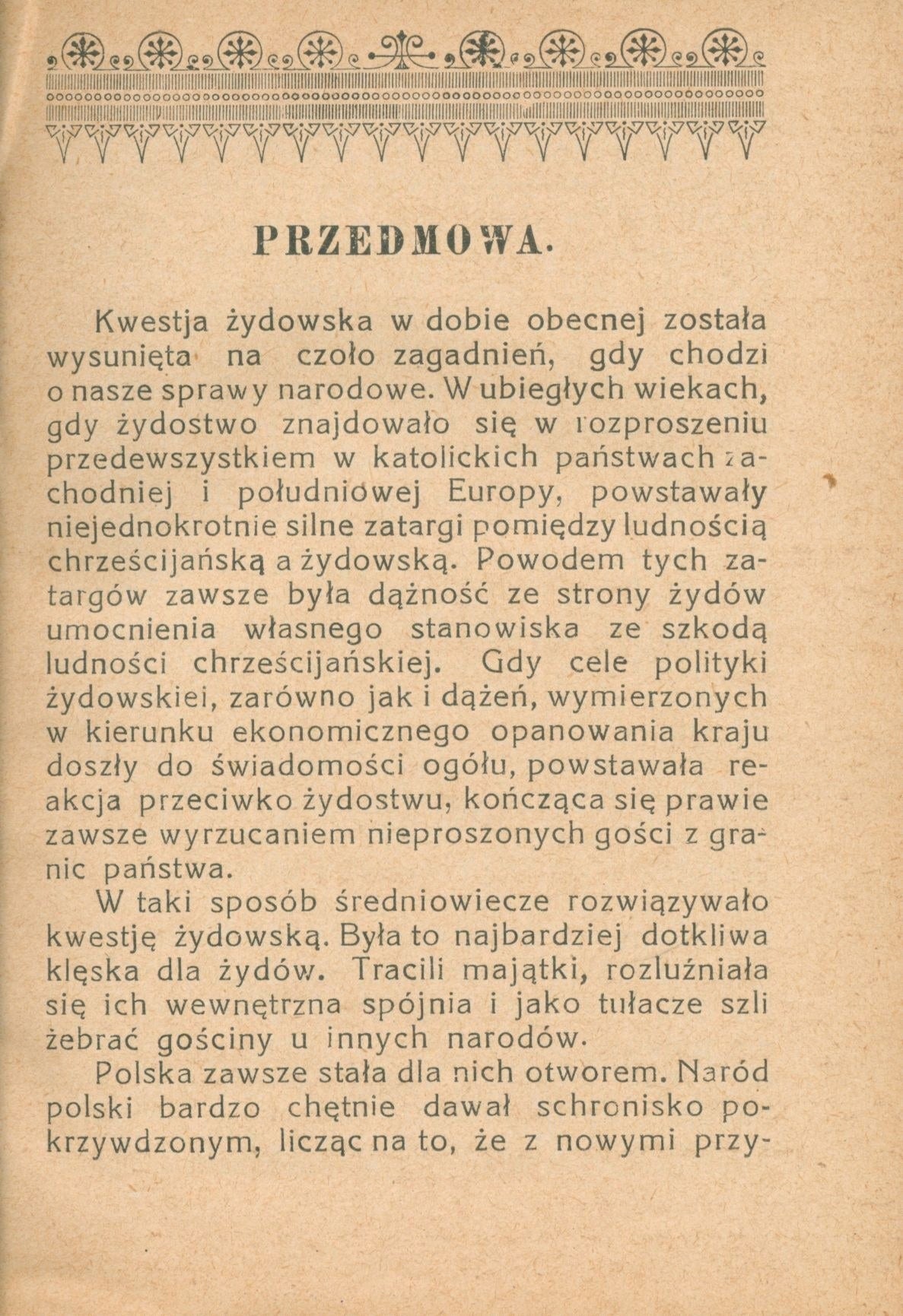 Goliński Jan, Migracja żydów w Polsce. Z przedmową Ks.prof. J.Kruszyńskiego