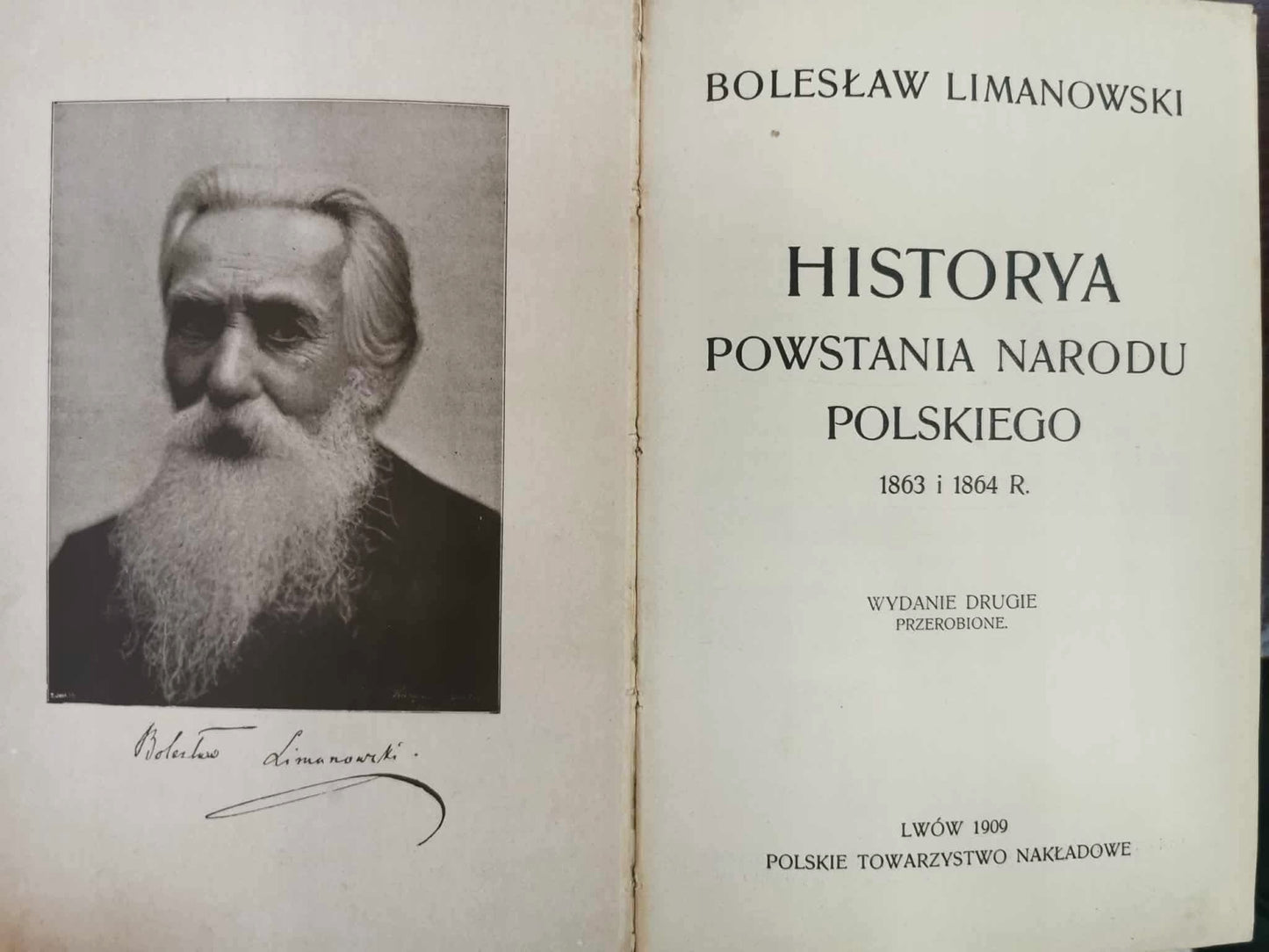 Historia powstania Narodu Polskiego, B. Limanowski [Lwów 1909]