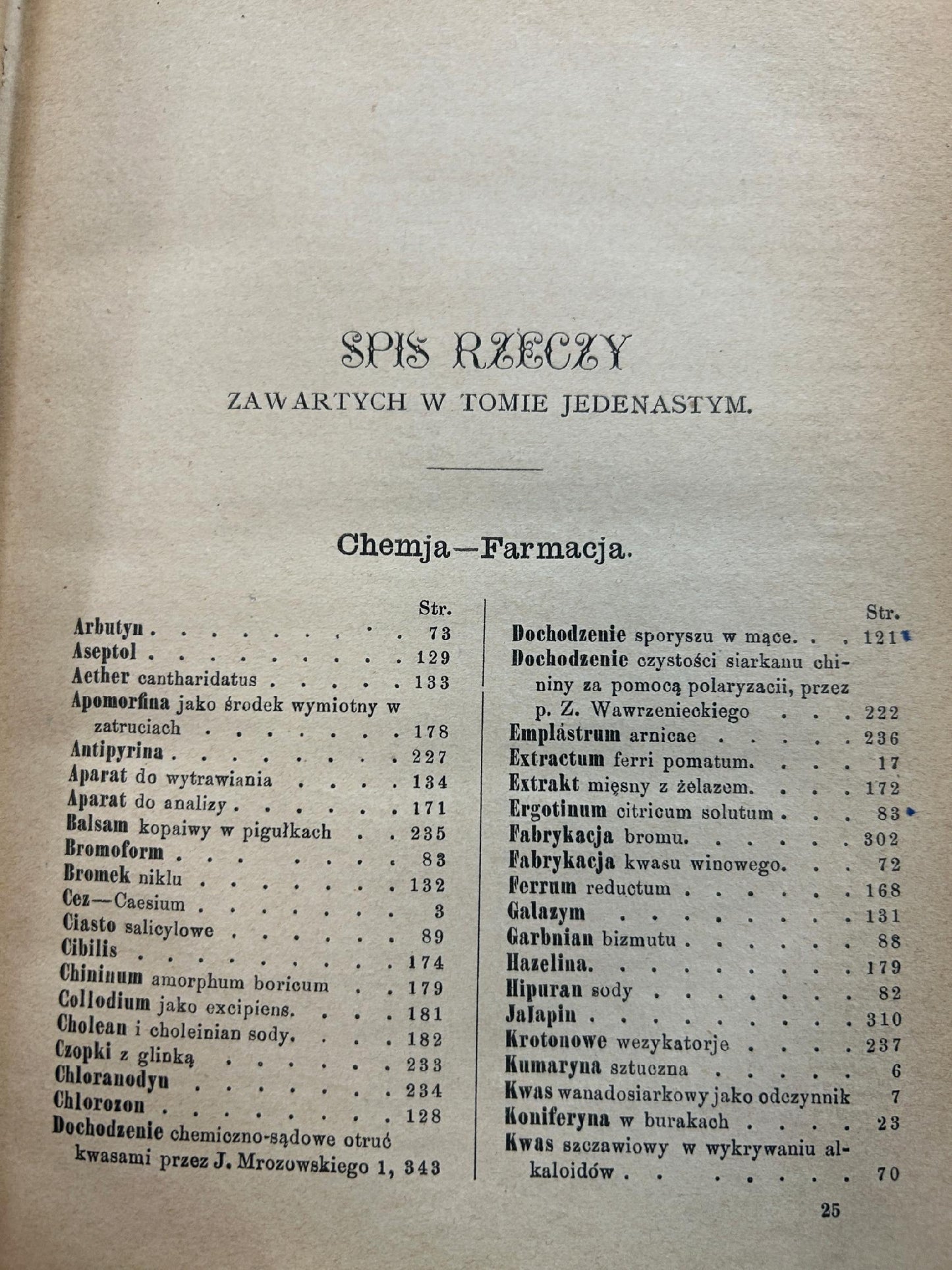 Wiadomości farmaceutyczne Tom XI - pod redakcją Jana Mrozowskiego [1884 r.]