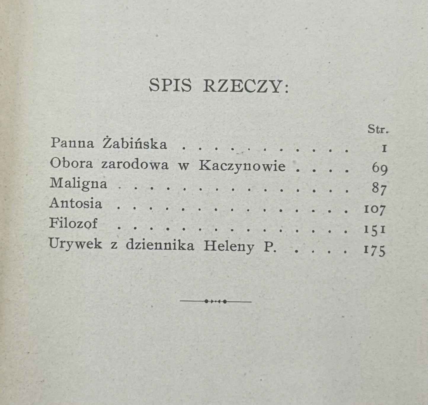 Panna Żabińska Władysław Glinka [1901]