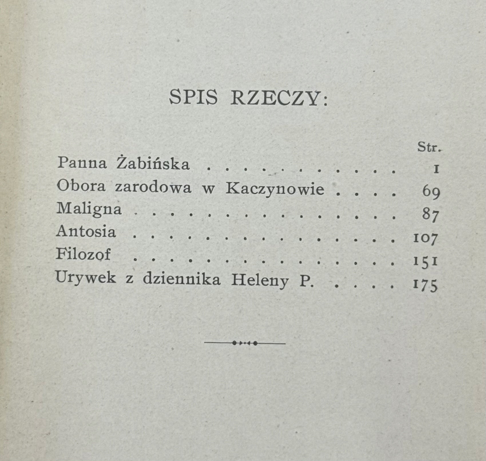 Panna Żabińska Władysław Glinka [1901]