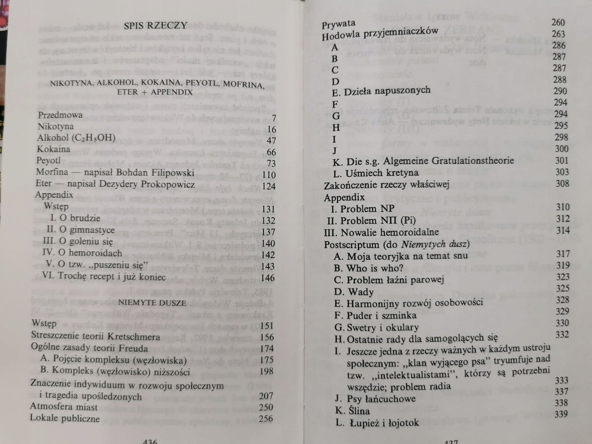 Narkotyki. Niemyte dusze, Stanisław Ignacy Witkiewicz