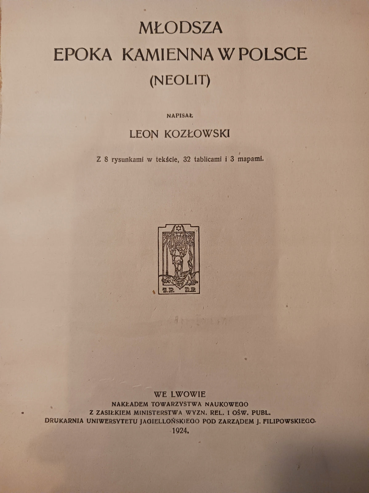 Młodsza epoka kamienia w Polsce (neolit) Leon Kozłowski [1924 rok]